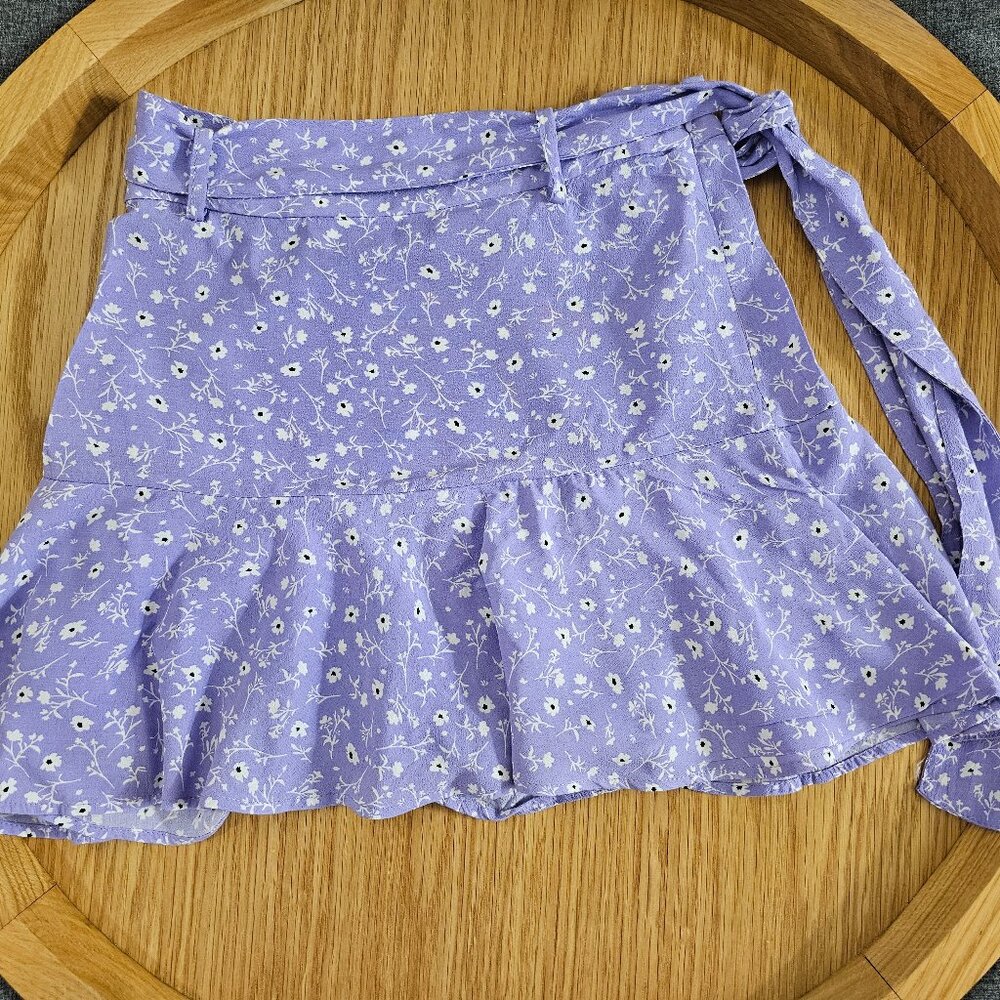 Zara Purple Floral Skirt